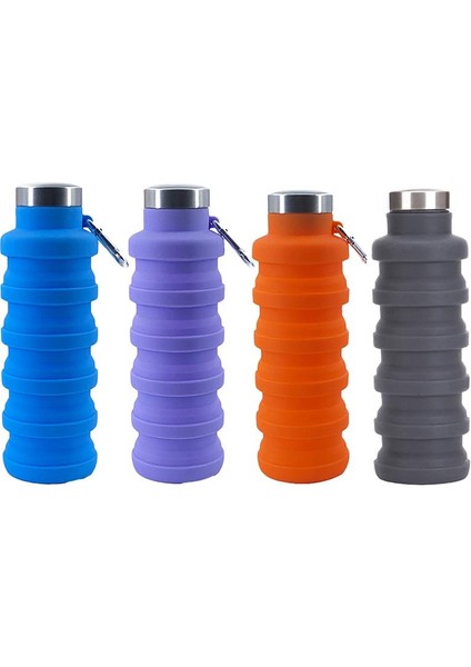 Mor Tarzı 550 ml Taşınabilir Silikon Su Şişesi Geri Çekilebilir Katlanır Kahve Şişe Bardakları E Açık Seyahat Araçları Katlanabilir Spor Şişeleri (Yurt Dışından) fiyatları
