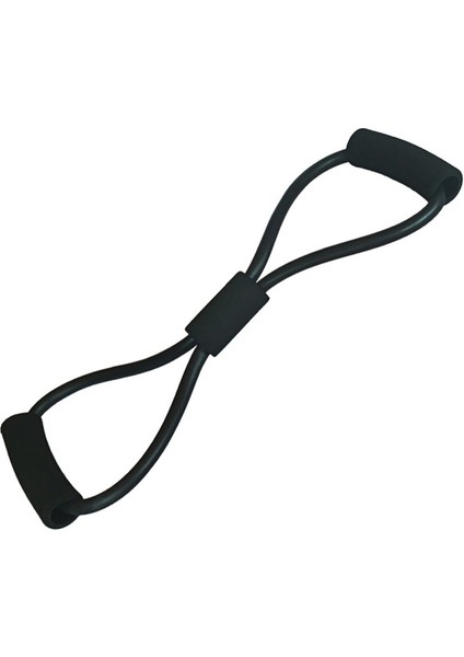 Siyah Genişletici Bant Stili Ull Halat Direnç Bantları Atlama Ipi ile Set Kapı Çapa Ayak Bileği Askıları Ev Spor Salonu Egzersizi Için 8 Şekilli Streç Bant Kolları (Yurt Dışından)