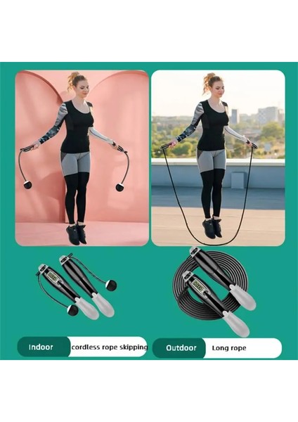 10-Mavi Tarzı Çift Amaçlı Ayarlanabilir Atlama Ipi Akıllı Elektronik Sayma Ipi Atlama Sporları Fitness Akülü Çelik Tel Ip Atlama Ipi (Yurt Dışından) fiyatları