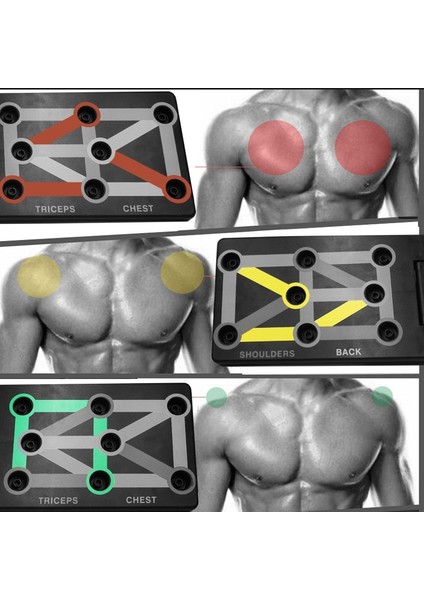 Siyah Stil Talimat Baskı Vücut Geliştirme Fitness Egzersiz Araçları ile Ush Up Kurulu Erkekler Kadınlar Gym Vücut Eğitimi Için Push-Up Standları (Yurt Dışından)