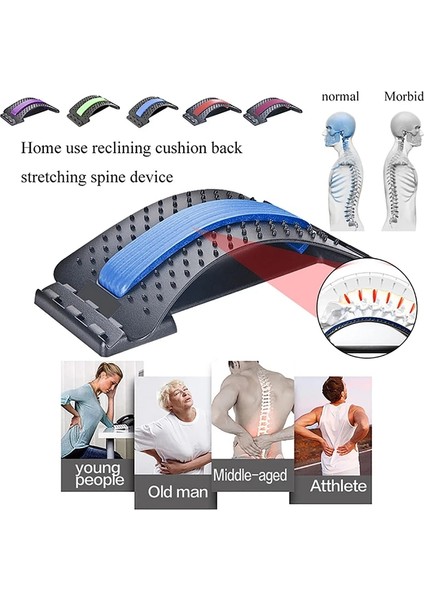 11 Tarzı Back Massager Stretcher Sciatica Massage Tool Massageador Magic Stretch Fitness Lumbar Support Relaxatioe Deck (Yurt Dışından) modelleri