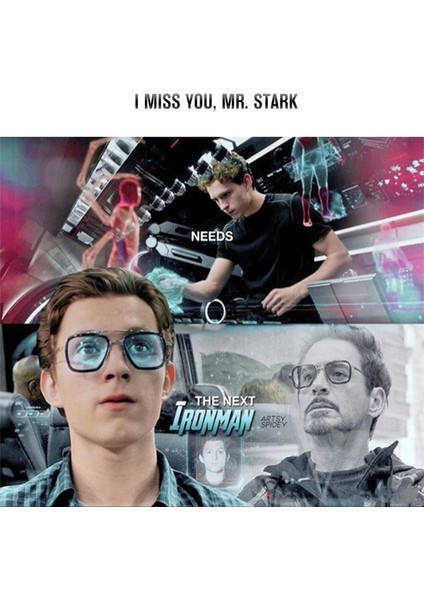 No.4 Tarzı Tom Holland Tarzı Süper Kahraman Peter Parker Edith Güneş Gözlüğü Tony Stark Bisiklet Bisiklet Gözlük Gözlük Demir Adam Gözlük Pervane (Yurt Dışından) modelleri