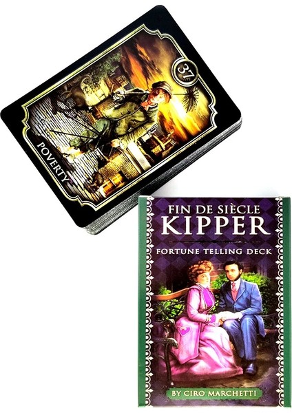 78 Adet TX22 Tarzı Fin De Siecle Kipper Falcılık Güverte Tarot Kartları Mistik Rehberlik Güverte Kehanet Eğlence Partileri Masa Oyunu (Yurt Dışından) fırsatları