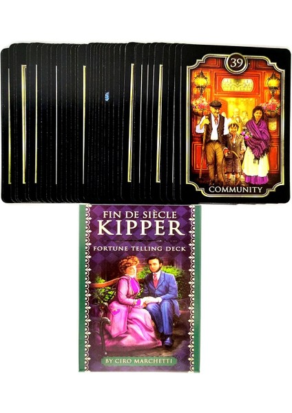 78 Adet TX22 Tarzı Fin De Siecle Kipper Falcılık Güverte Tarot Kartları Mistik Rehberlik Güverte Kehanet Eğlence Partileri Masa Oyunu (Yurt Dışından) indirimleri
