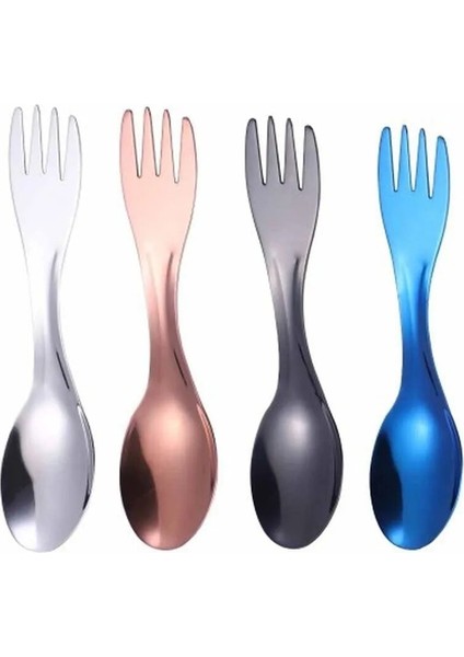 Gül Altın Tarzı Açık Kamp Titanyum Spork Kaşık Sofra Takımı Ultra Hafif Yürüyüş Kamp Seyahat Sofra Takımı Tencere Taşınabilir Outdoor (Yurt Dışından) indirimleri