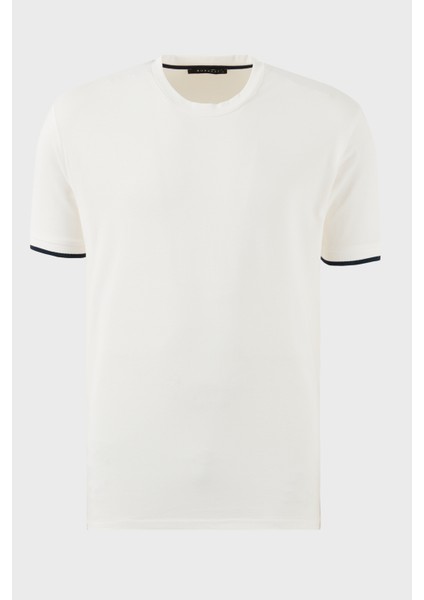 Streç Pamuklu Regular Fit Bisiklet Yaka T Shirt Erkek T Shirt 5902981