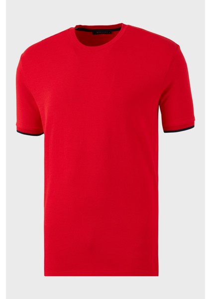 Streç Pamuklu Regular Fit Bisiklet Yaka T Shirt Erkek T Shirt 5902981 fiyatları