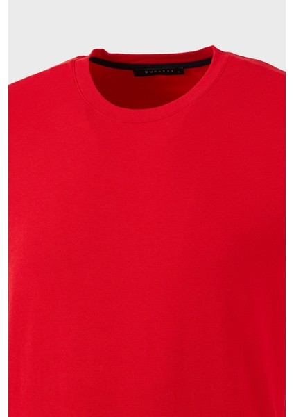 Streç Pamuklu Regular Fit Bisiklet Yaka T Shirt Erkek T Shirt 5902981 fırsatları