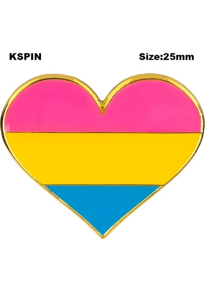 XY0633 Gökkuşağı Eşcinsel Ruj Öpücük Dudak Gurur Bayrağı Gurur Kalp Şeklinde Bayrak Yaka Pin Rozeti Pin Broş Simgeler XY0633 (Yurt Dışından) fırsatları