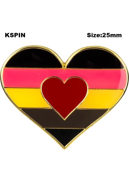 XY0633 Gökkuşağı Eşcinsel Ruj Öpücük Dudak Gurur Bayrağı Gurur Kalp Şeklinde Bayrak Yaka Pin Rozeti Pin Broş Simgeler XY0633 (Yurt Dışından) indirimleri