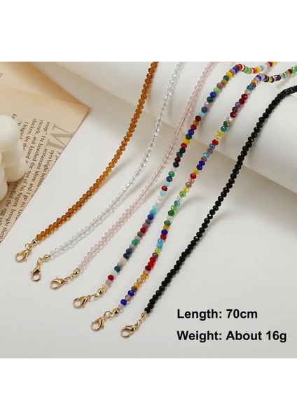 Karışık Renk 01 Kadınlar Için Trendy Gözlük Zinciri Anti-Kayıp Kristal Güneş Gözlüğü Ipi Maske Askısı Boyun Kordon Boyun Gözlük Zinciri Takı Hediye Asın (Yurt Dışından) fırsatları