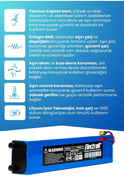 Rks A3 Uyumlu Batarya (Standart Kapasite) 36V 7.800MAH Elektrikli Scooter Bataryası Değişimi modelleri