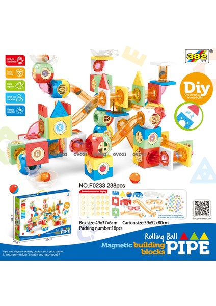 Boru Izi Rollerball Puzzle Yapı Taşı Eğitici Oyuncaklar (Yurt Dışından)