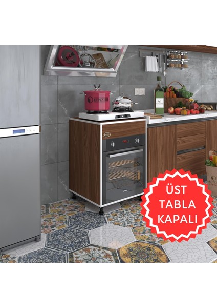 Kenzlife ankastre modülü kabini kalimera cvz 85*60*56 fırın ocak dolabı ayarlı ayaklı üstü kapalı