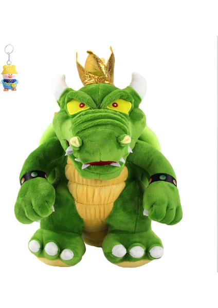 30CM Süper Mario Yeşil Şeytan Ateş Ejderha Yeşil Kral Elbise Kuba Peluş Bebek Oyuncak- (Yurt Dışından)