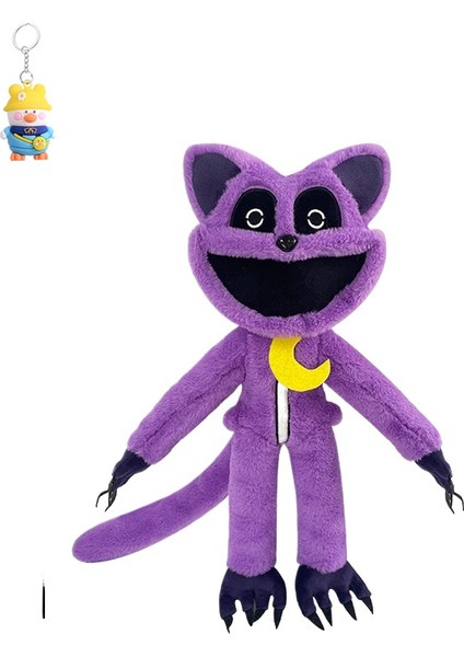 Gülümseyen Yazarlar Korkunç Mor Kedi Bebek Gulümseme Hayvan Canavar Mor Kedi Peluşoyuncak 1 Adet (Yurt Dışından)