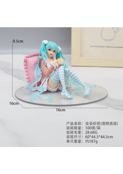 Anime Hatsune Miku El Modeli Ikincil Masaüstü Araba Süsleri (Yurt Dışından)