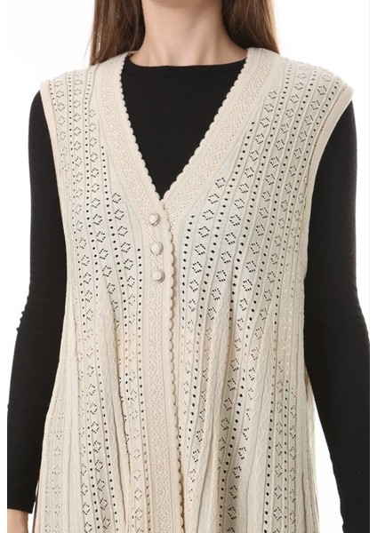 Kadın Triko Mevsimlik Araboy Merserize Büyük Beden Anne Yelek fiyatları