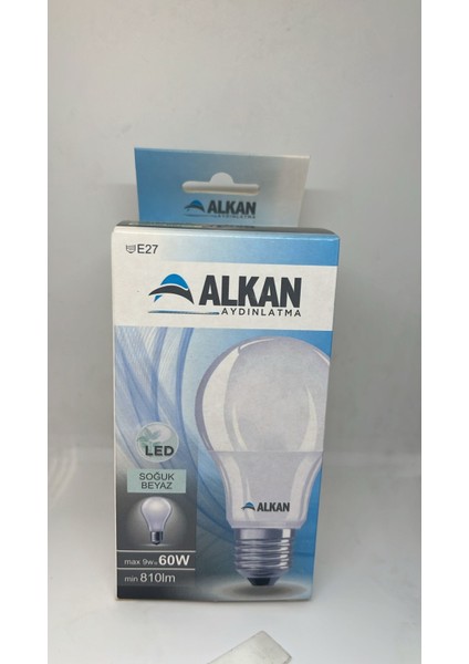 9W 6500K Beyaz Ampul Alkan 10'lu