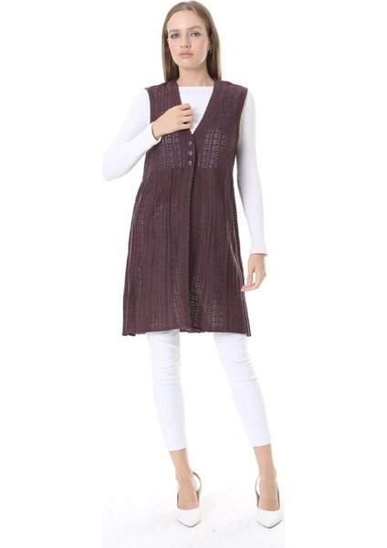 Kadın Triko Mevsimlik Araboy Merserize Büyük Beden Anne Yelek fırsatları