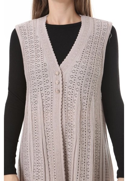 Kadın Triko Mevsimlik Araboy Merserize Büyük Beden Anne Yelek fiyatları