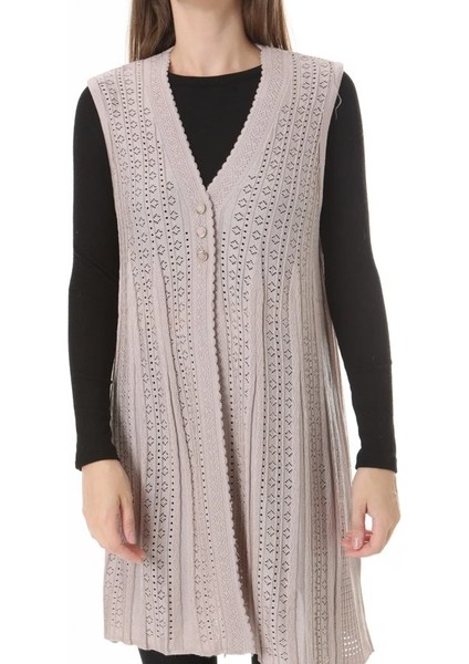 Kadın Triko Mevsimlik Araboy Merserize Büyük Beden Anne Yelek fırsatları