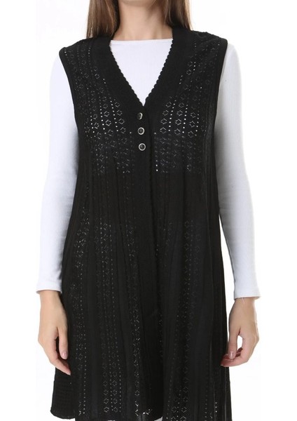 Kadın Triko Mevsimlik Araboy Merserize Büyük Beden Anne Yelek indirimleri