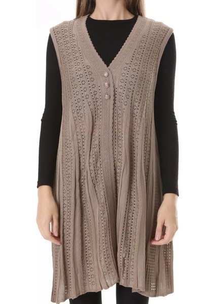 Kadın Triko Mevsimlik Araboy Merserize Büyük Beden Anne Yelek fiyatları