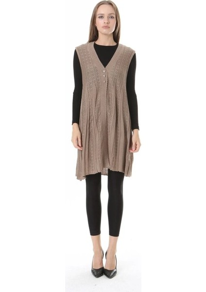 Kadın Triko Mevsimlik Araboy Merserize Büyük Beden Anne Yelek modelleri