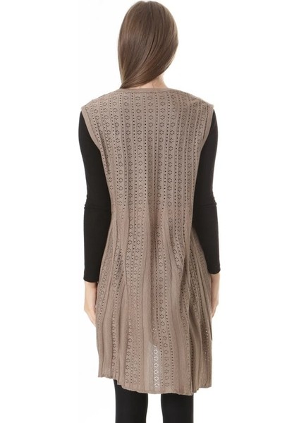 Kadın Triko Mevsimlik Araboy Merserize Büyük Beden Anne Yelek indirimleri