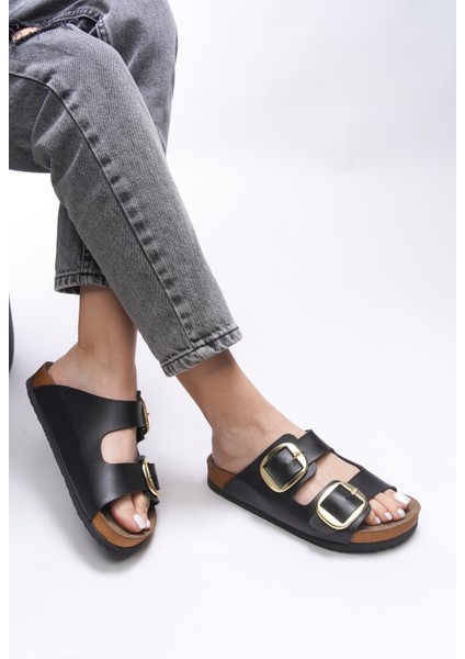 Vylsula Kadın Çift Tokalı Terlik 0012602 fiyatları