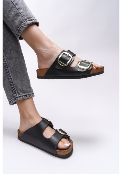 Vylsula Kadın Çift Tokalı Terlik 0012602 modelleri