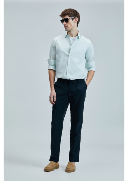 Charles Erkek Basic Gömlek Regular Fit Mavi fırsatları