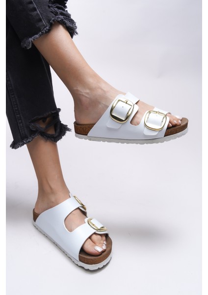 Vylsula Kadın Çift Tokalı Terlik 0012602 modelleri