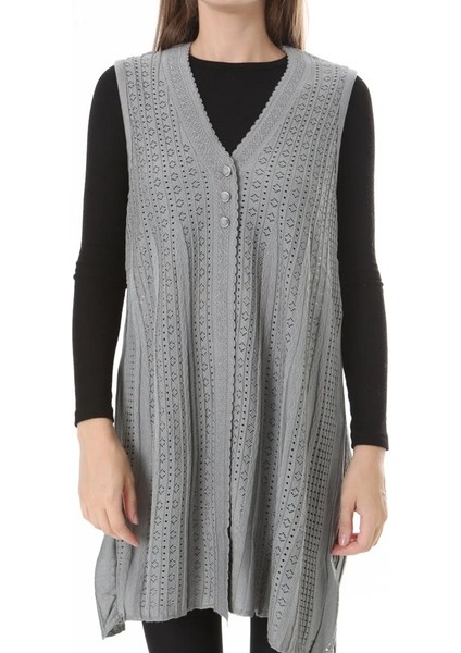 Kadın Triko Mevsimlik Araboy Merserize Büyük Beden Anne Yelek fırsatları