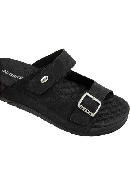 Mamaki Anatomik Taban Erkek Terlik Siyah modelleri