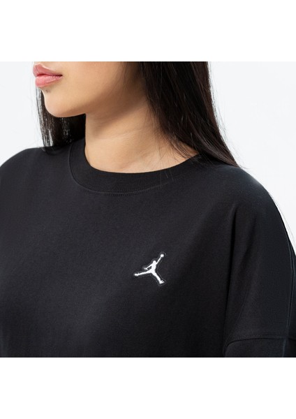 Jordan Essentials Oversize T-Shirt Dress Kadın Oversize Tişört Elbise Siyah modelleri