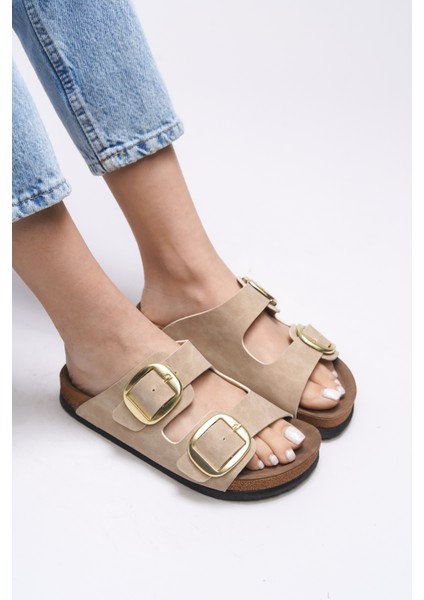 Vylsula Kadın Çift Tokalı Terlik 0012602