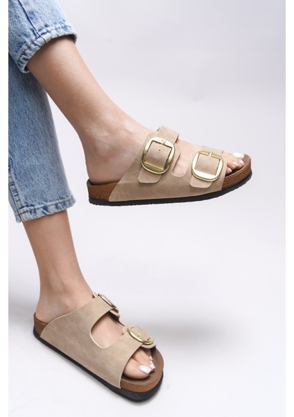 Vylsula Kadın Çift Tokalı Terlik 0012602 modelleri