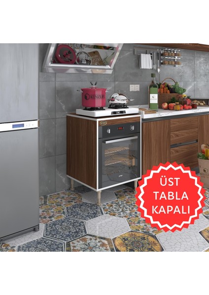 Kenzlife ankastre modülü kabini pança tantra cvz 89-81*60*56 fırın ocak dolabı ayarlı ayaklı üstü kapalı