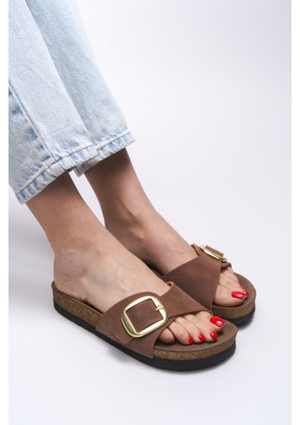 Hosrathla Kadın Tek Tokalı Terlik 0012603