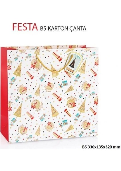 B5 Festa Hediyelik Karton Çanta BG2763