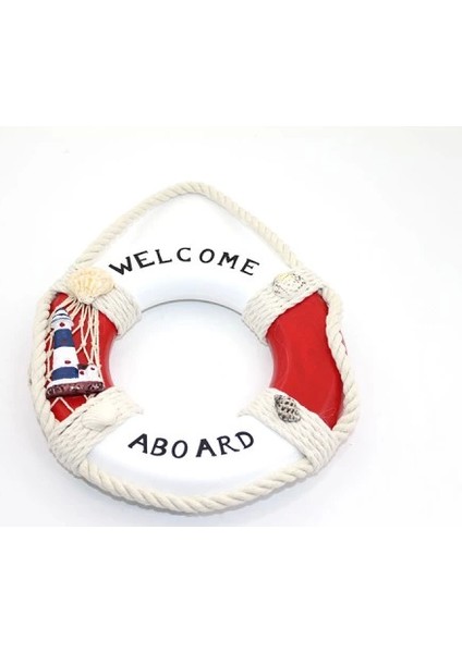 Ahşap Marin Duvara Asmalı Simit Model 2