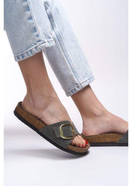 Hosrathla Kadın Tek Tokalı Terlik 0012603 indirimleri