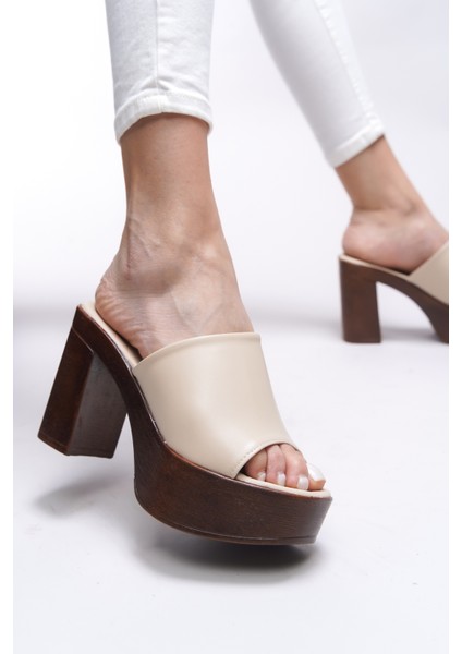 Jislantha Kadın Topuklu Terlik 0012763 fırsatları