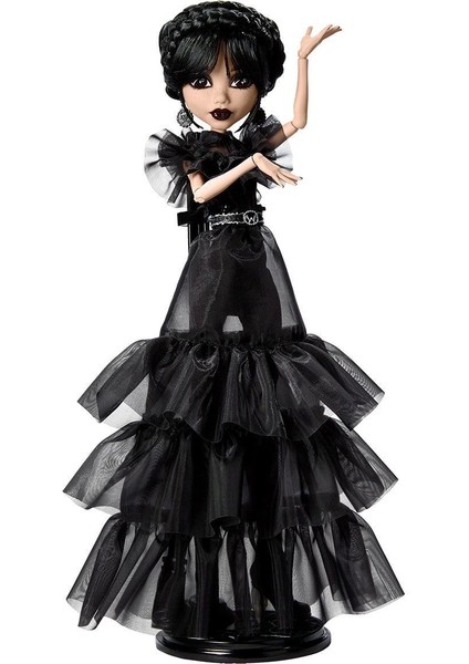 Hxj03 Monster High Wednesday Balo Elbiseli Bebek