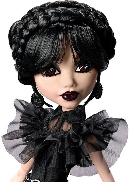 Hxj03 Monster High Wednesday Balo Elbiseli Bebek