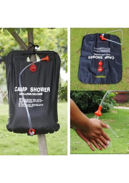 20 Litre Solar Isıtıcılı Kamp Duş Torbası