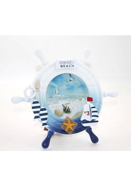 Ahşap Marin Dümenli Çerçeve Model 1