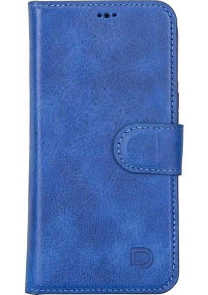 Apple iPhone 13 Pro Max Uyumlu Deri Cüzdanlı Kılıf Okyanus Mavi fiyatları